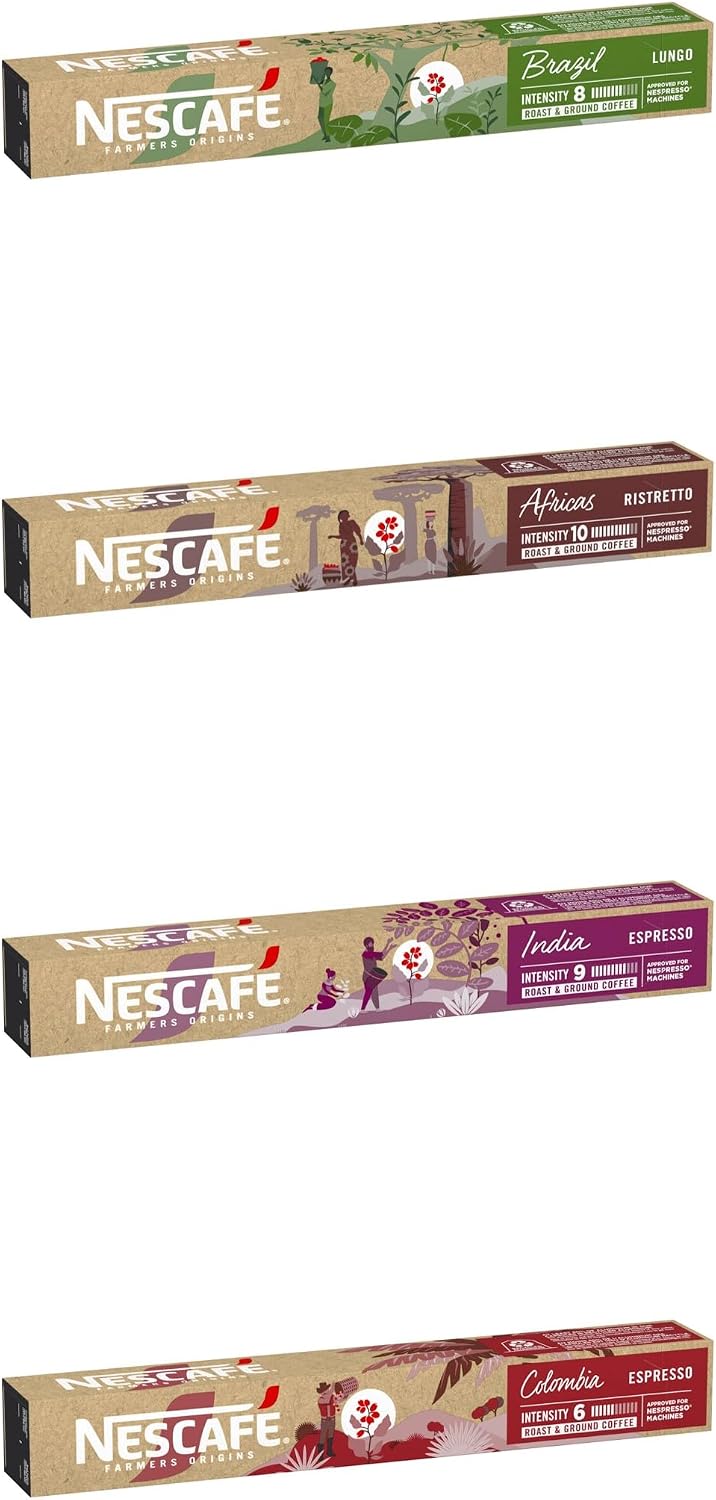 Thumbnail 3 de NESCAFÉ Farmers Origins Cápsulas Variadas ☕ 6x10 (60) - Amazon