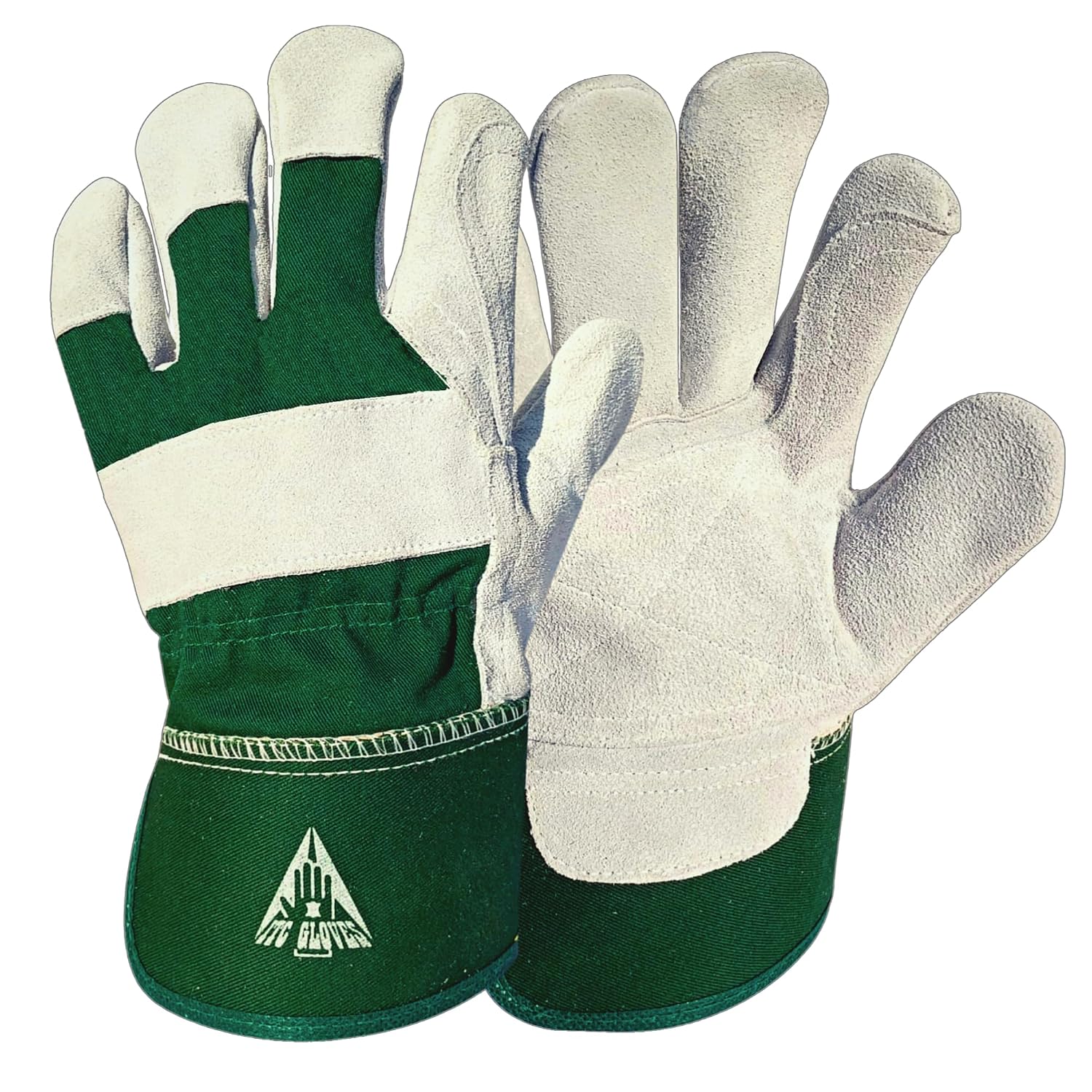 Detalle de ITC Gardening Gloves for Men & Women: Heavy Duty Leather, Thornproof and Breathable