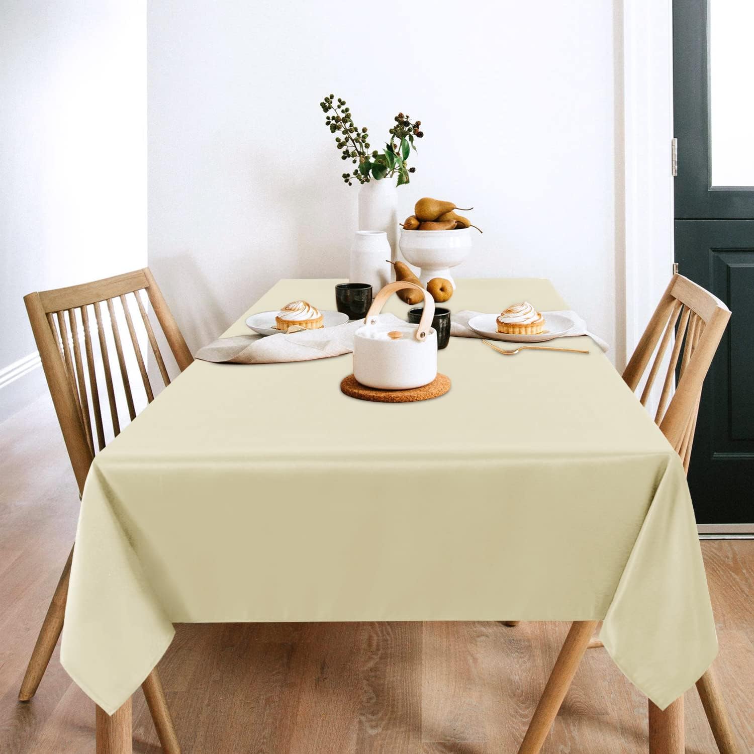 Thumbnail 1 de sancua 2 Pack Beige Tablecloth 60 x 120 in Tablecloth