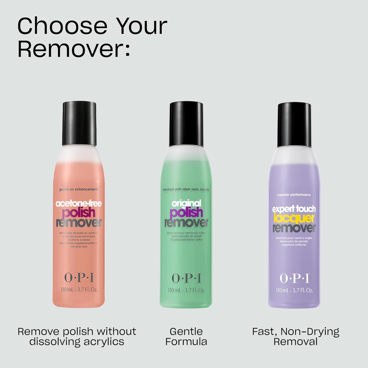 Thumbnail 4 de OPI Acetone-Free Nail Polish Remover senza acetone da 110 ml per manicure e pedicure