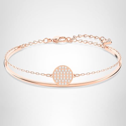 Thumbnail 5 de Swarovski Bracciale rigido Ginger, Bianco, Placcato color oro rosa