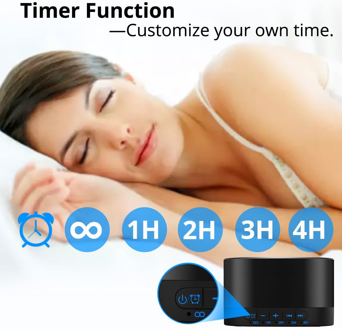 Thumbnail 2 de Magicteam Sound White Noise Machine with 20 Non-Looping Sounds and Memory Function