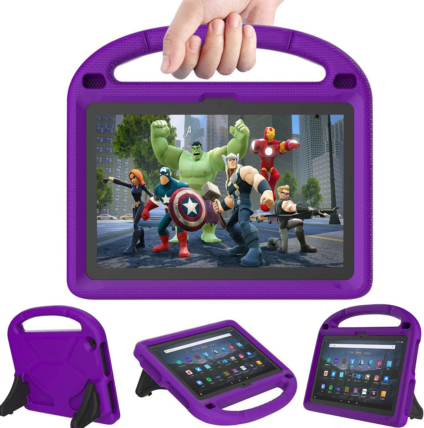 Thumbnail 6 de Kids Case for New Tab 10 Inch (2023 Release) – Blue, Lightweight Shockproof Case with Handle and Kickstand