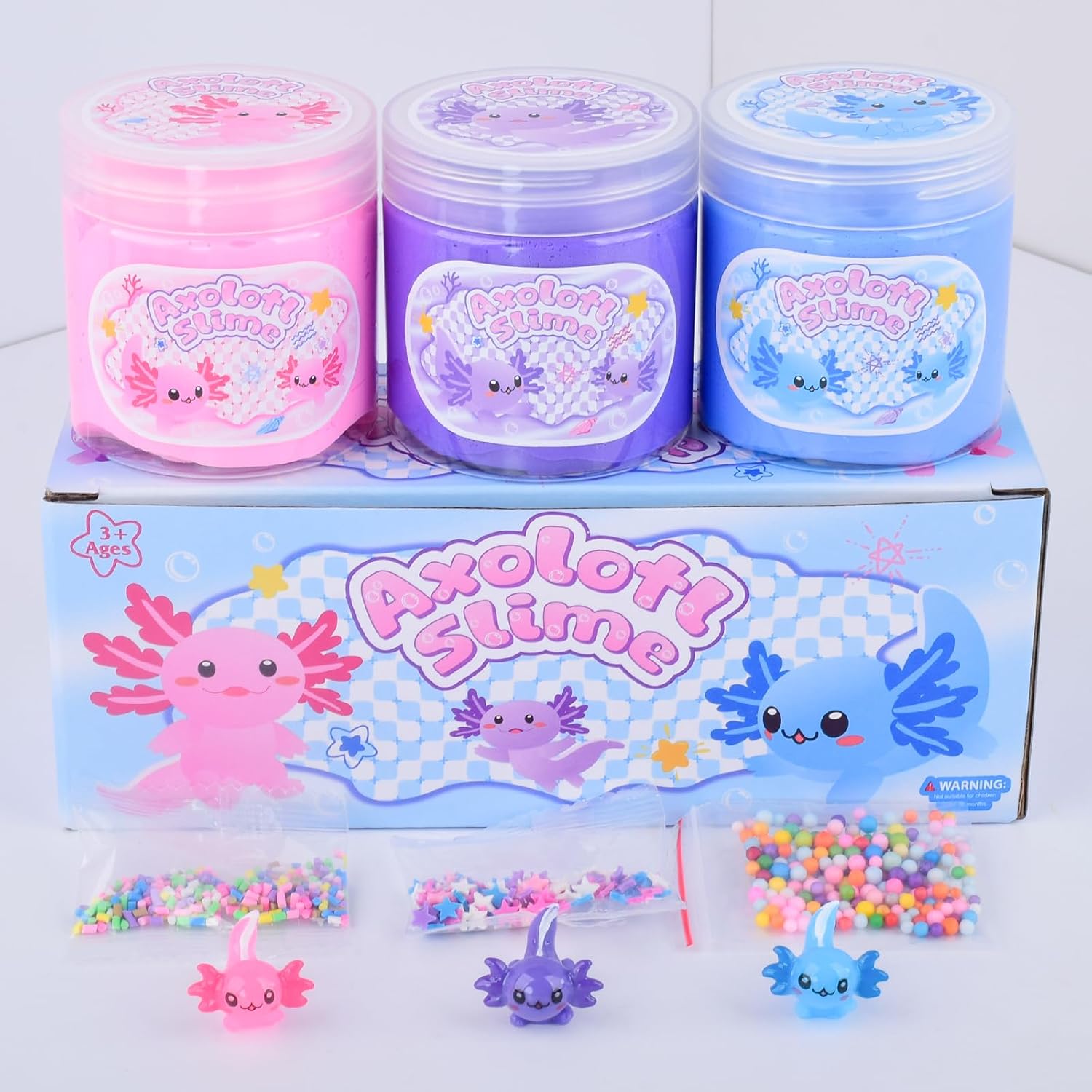 Thumbnail 2 de Axolotl Butter Slime Pack 3 Pack