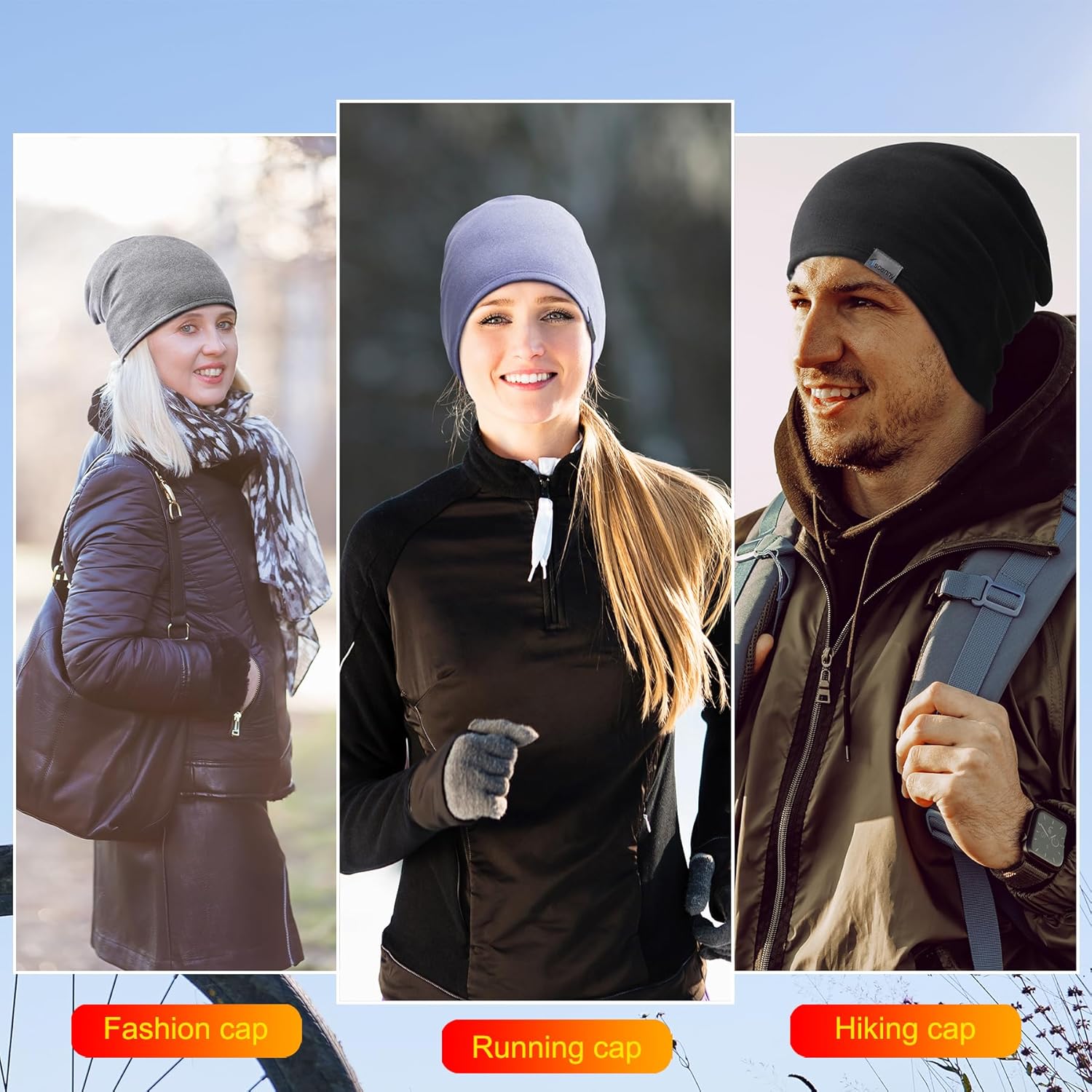 Thumbnail 6 de Oscenny Slouch Beanie Hat: Unisex Lightweight Winter Skull Cap