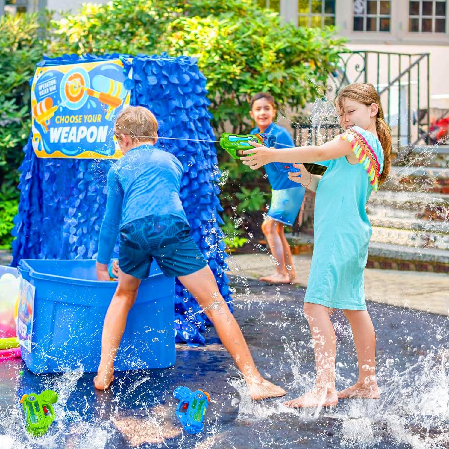 Thumbnail 6 de Pistole Acqua Doviden_Mini per Bambini – Set da 6 pezzi, gittata 7 m, giochi estivi in piscina/spiaggia