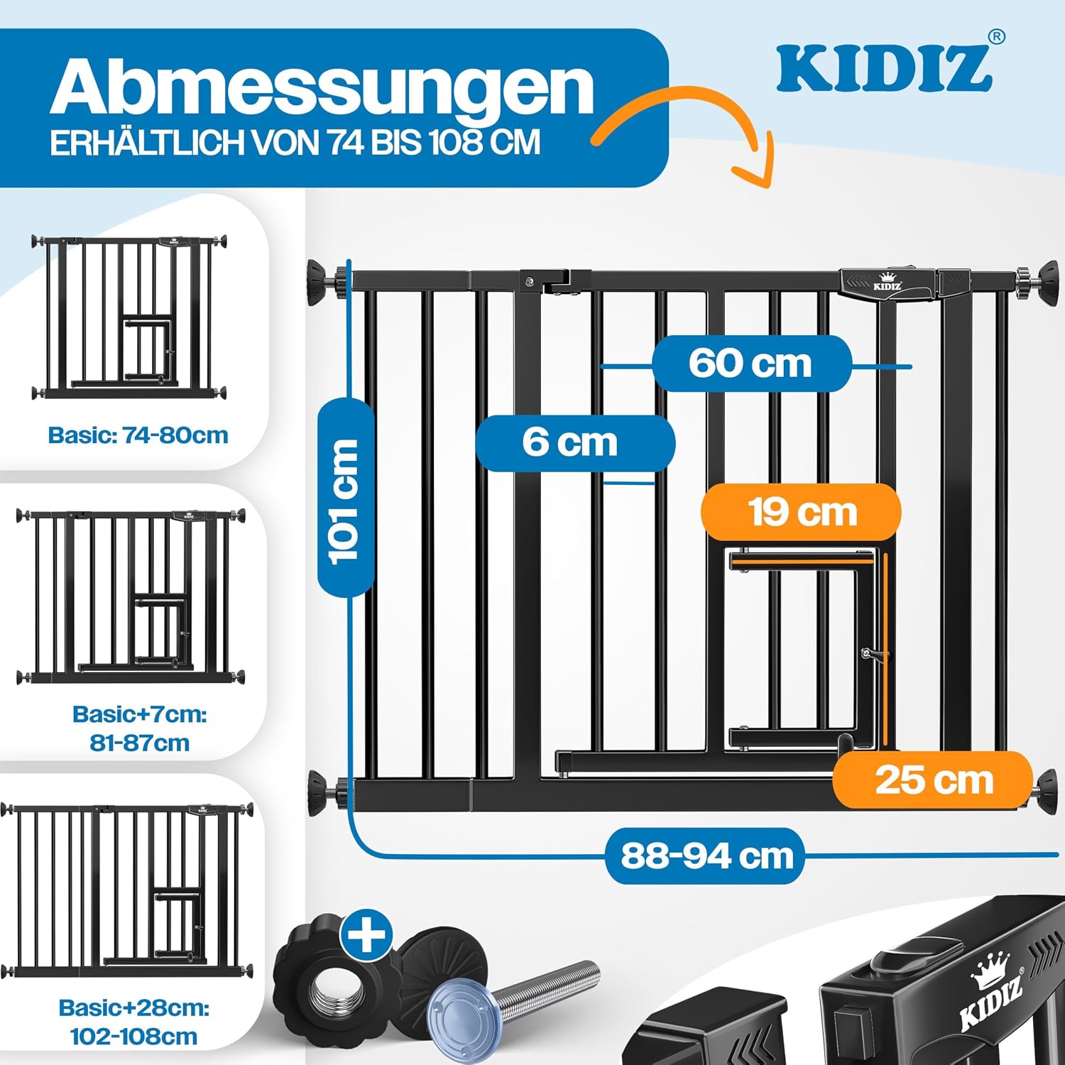 Detalle 2 de KIDIZ Absperrgitter 88–94 cm