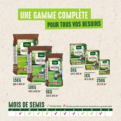 Thumbnail 9 de Vilmorin Gazon Rustique, 3 kg — gazon Tous Terrains pour un espace vert dense