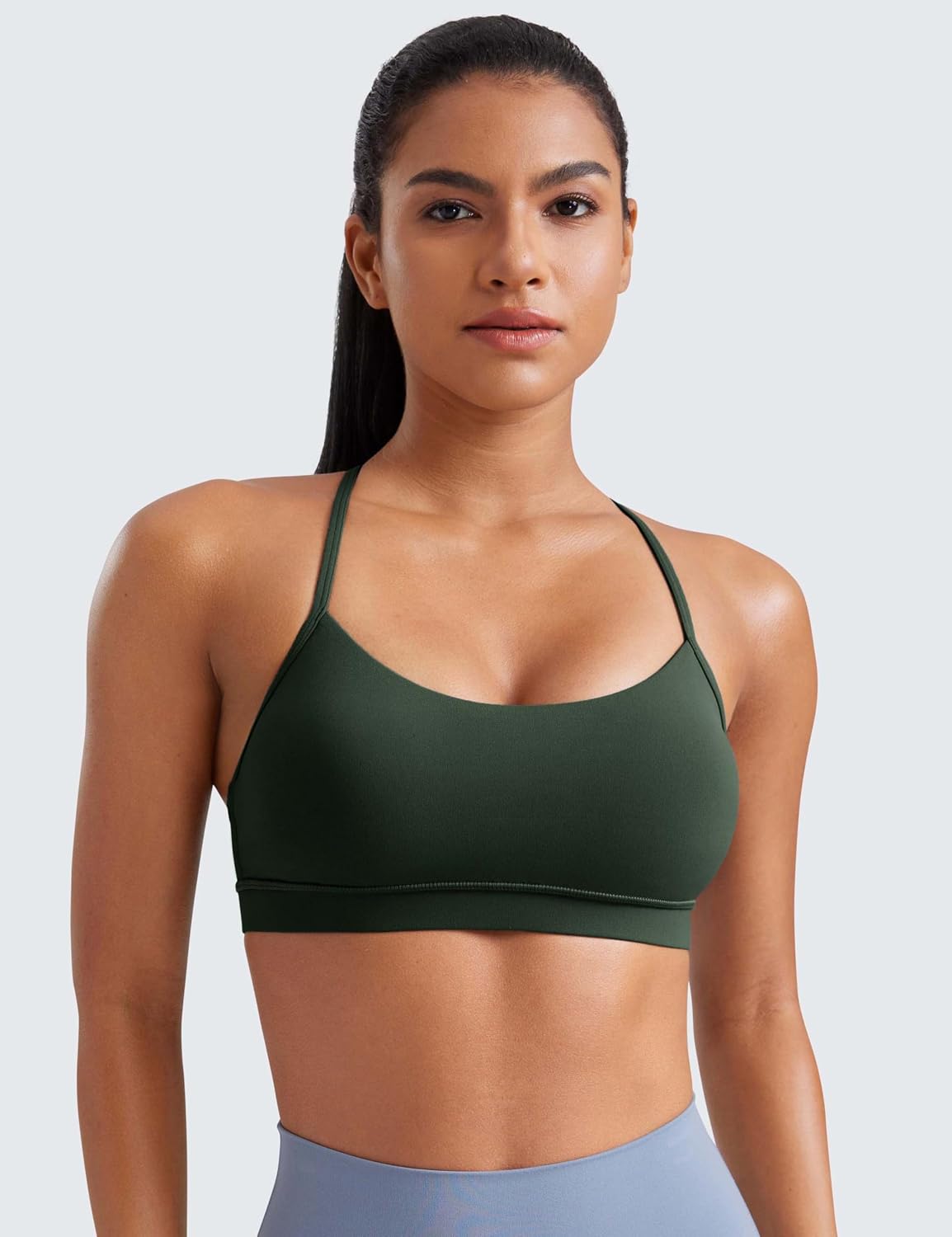 Detalle de CRZ YOGA Butterluxe reggiseno sportivo da yoga con schiena incrociata e imbottitura per basso impatto