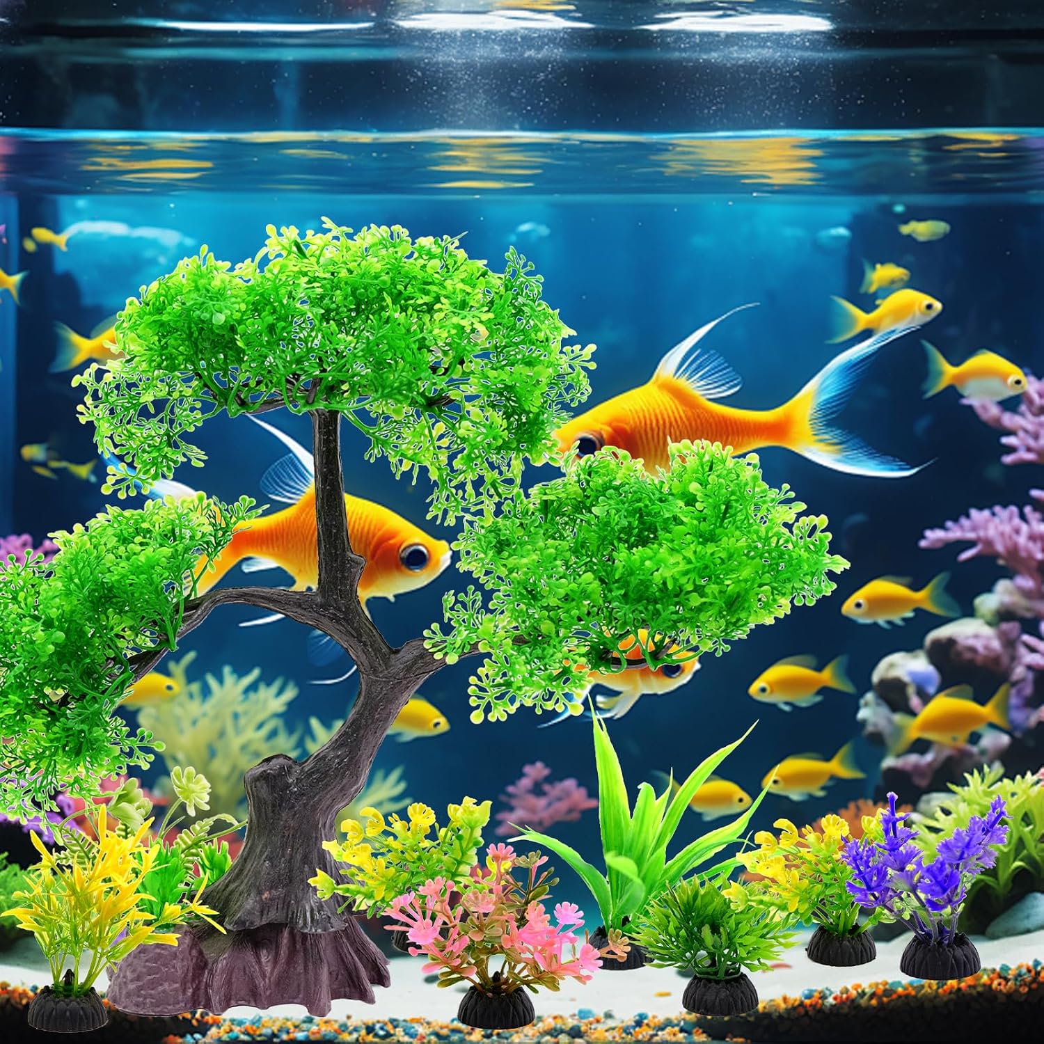 Thumbnail 4 de JJQHYC 10 Pack Fish Tank Decorations