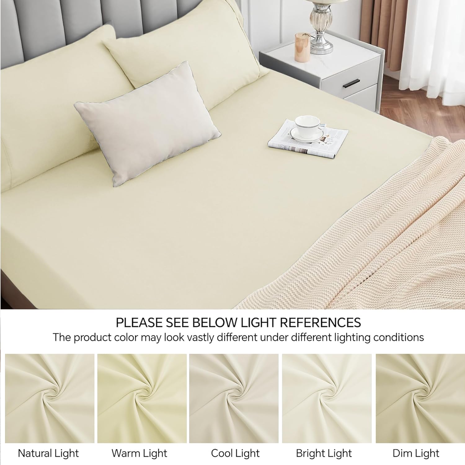Thumbnail 6 de Egyptian cotton fitted sheet 300TC double
