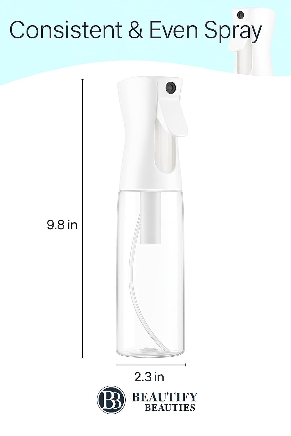 Thumbnail 6 de BeautifyBeauties Continuous Mist Spray Bottle (10.1 Ounce) for Hair, Plants, Cleaning & More