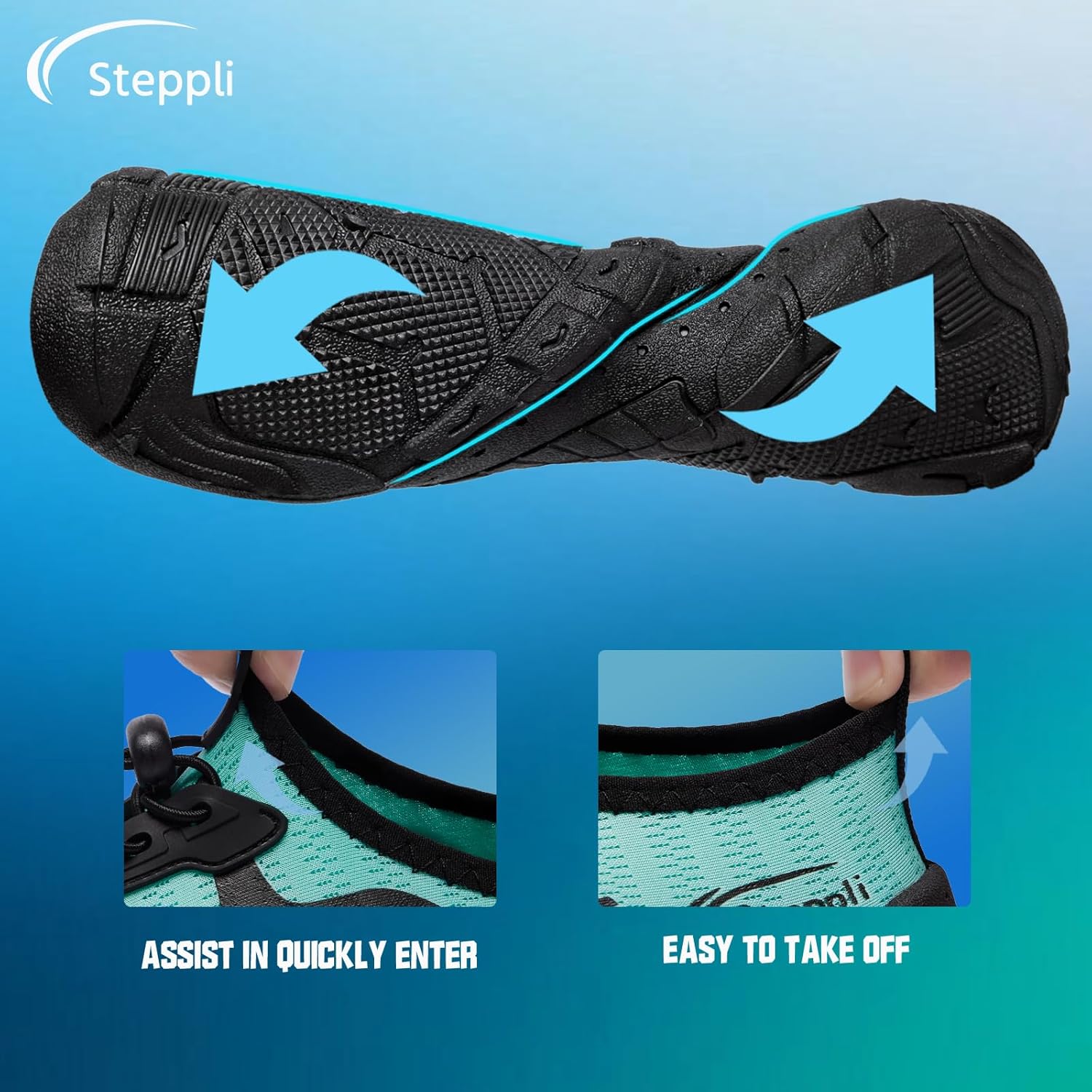 Thumbnail 3 de Steppli Water Shoes: Beach and Sea Adventure Footwear