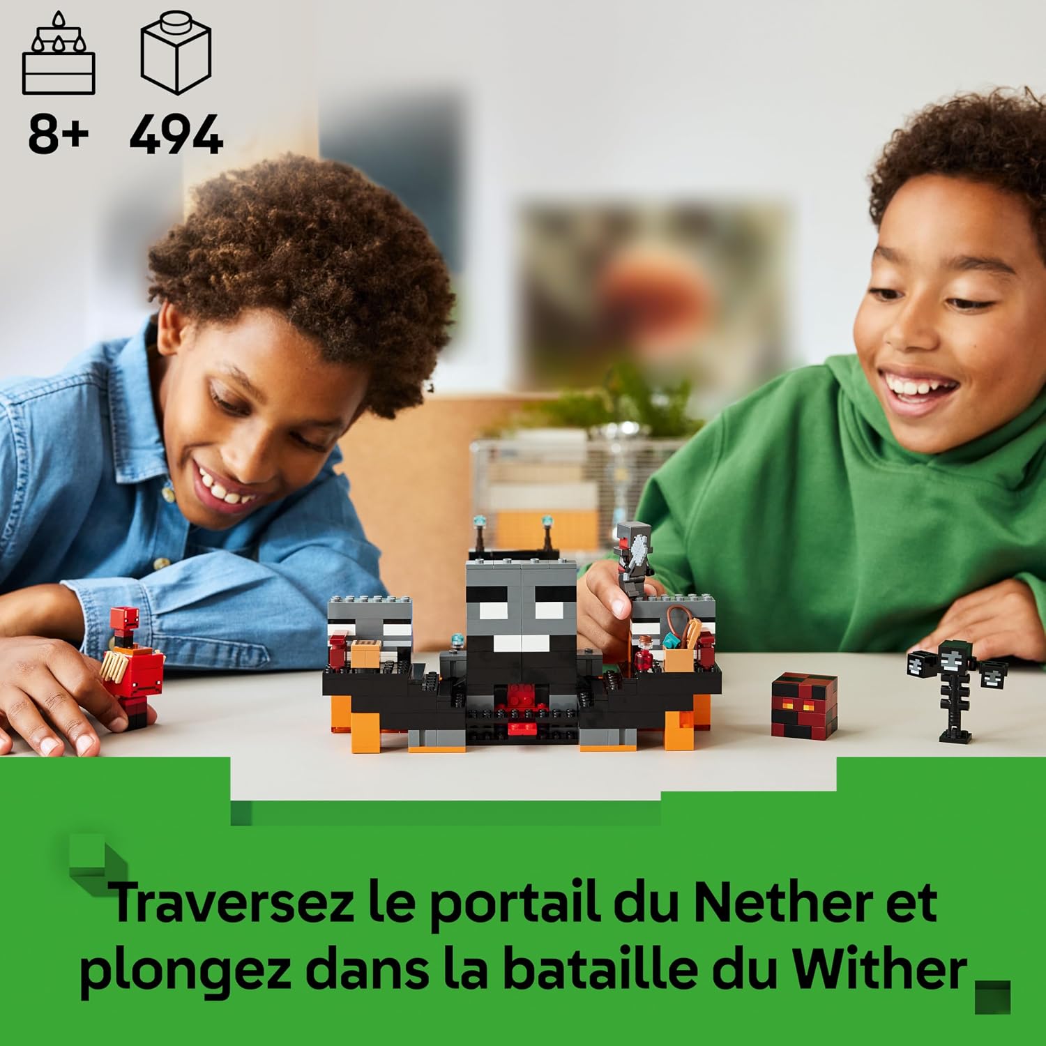 Thumbnail 1 de LEGO Minecraft La Bataille du Wither - Jeu interactif avec Guerrier Écarlate et Mobs de Wither