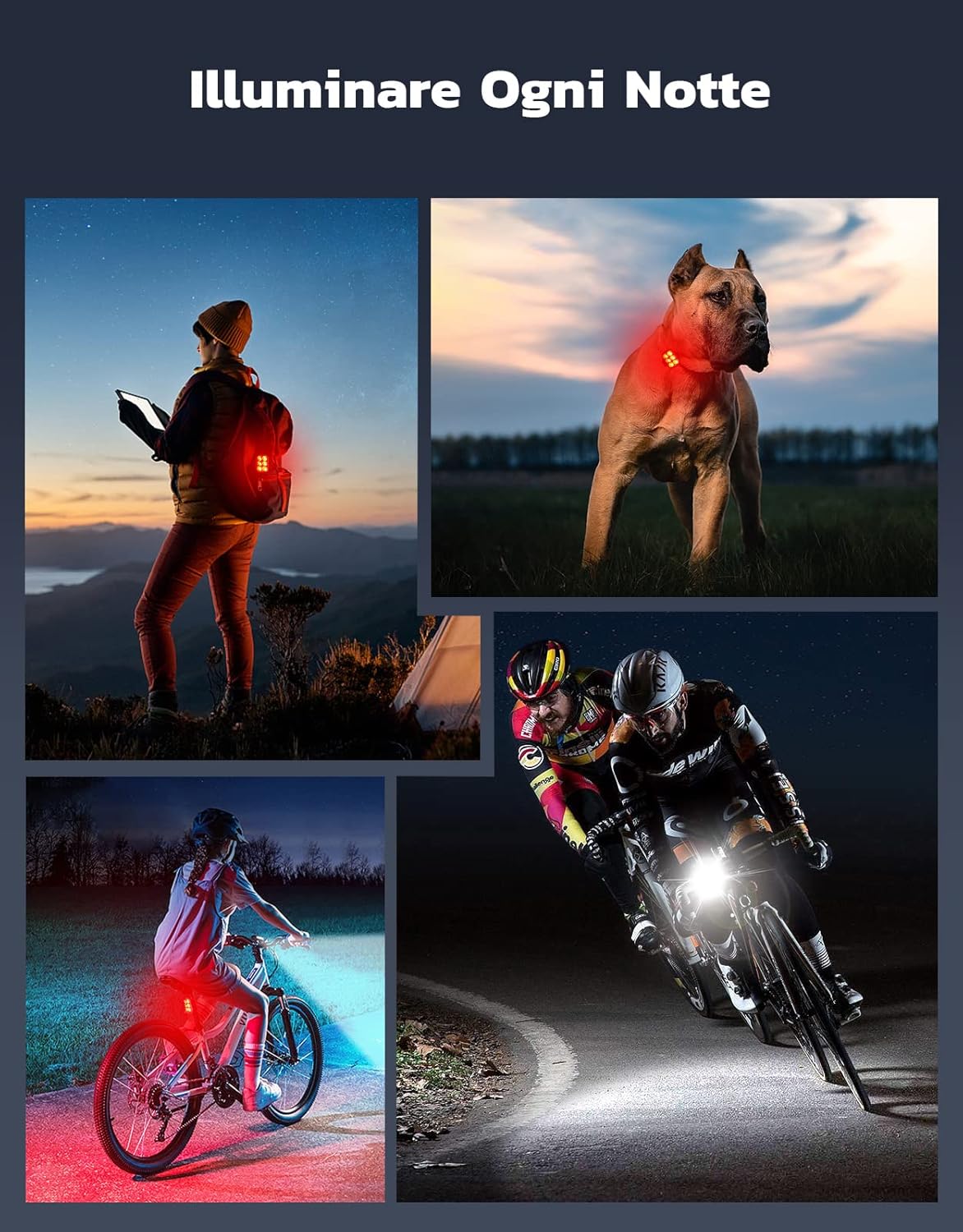 Thumbnail 5 de Glangeh Set Luci Bicicletta 1,7 cm