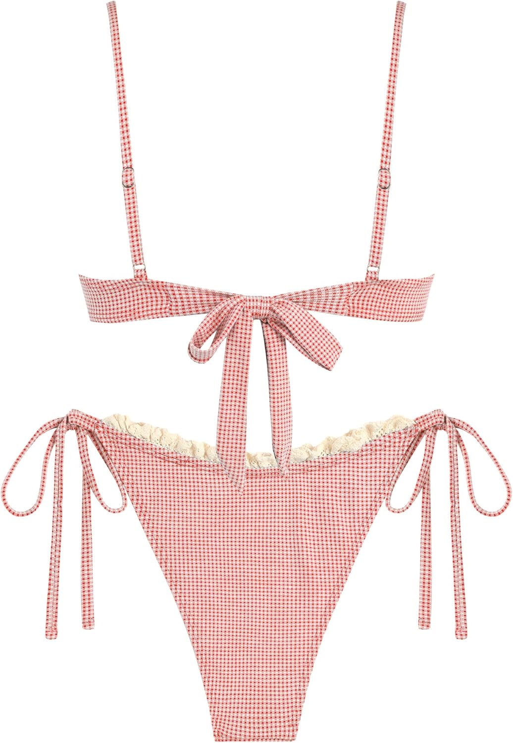 Thumbnail 2 de ZAFUL Women's High Cut Bikini Set with Underwire Top and Cheeky Bottom