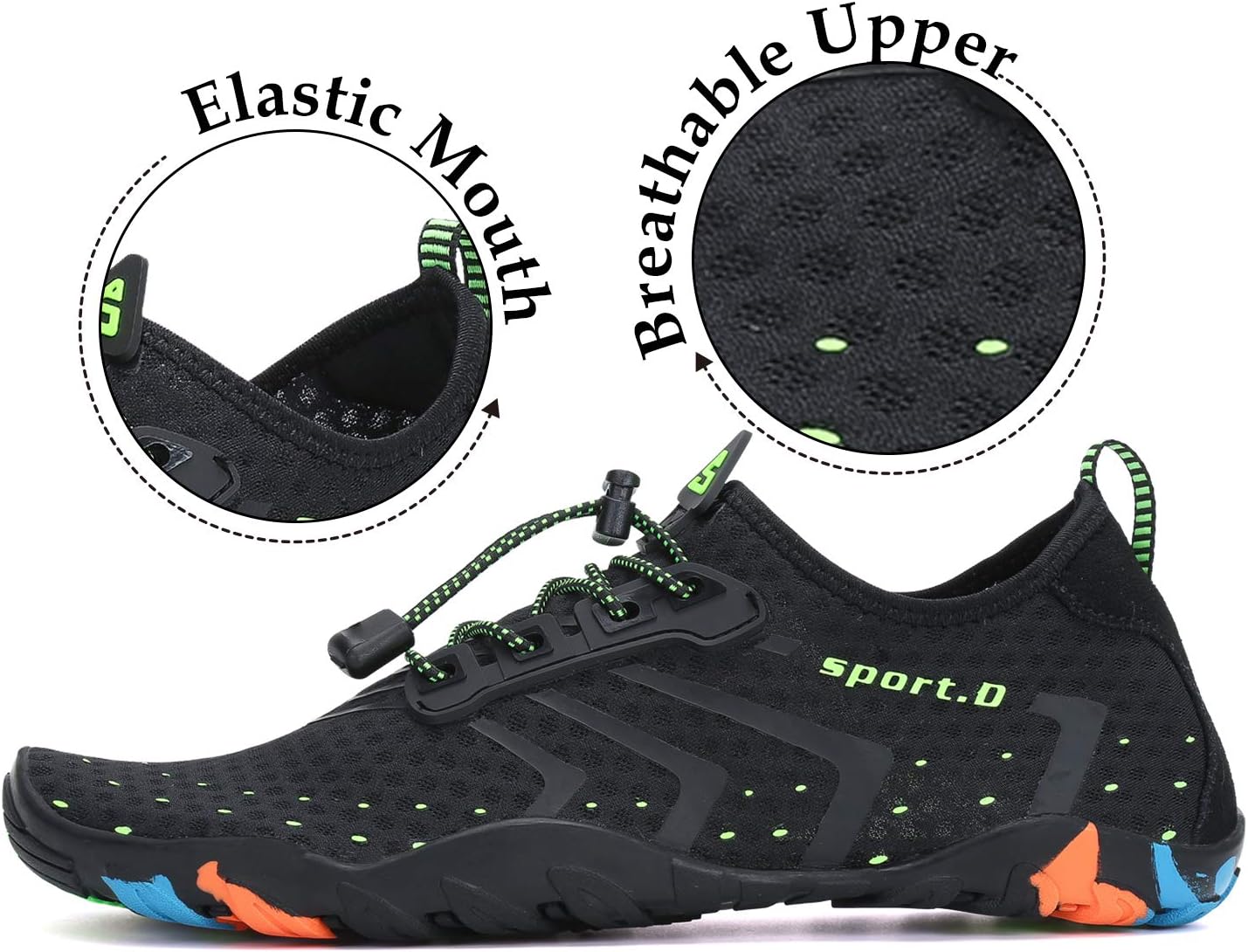 Thumbnail 3 de SAGUARO Water Shoes: Breathable, Quick-Drain Beach Shoes for Swim and Sand (UK Sizing 2.5–13)