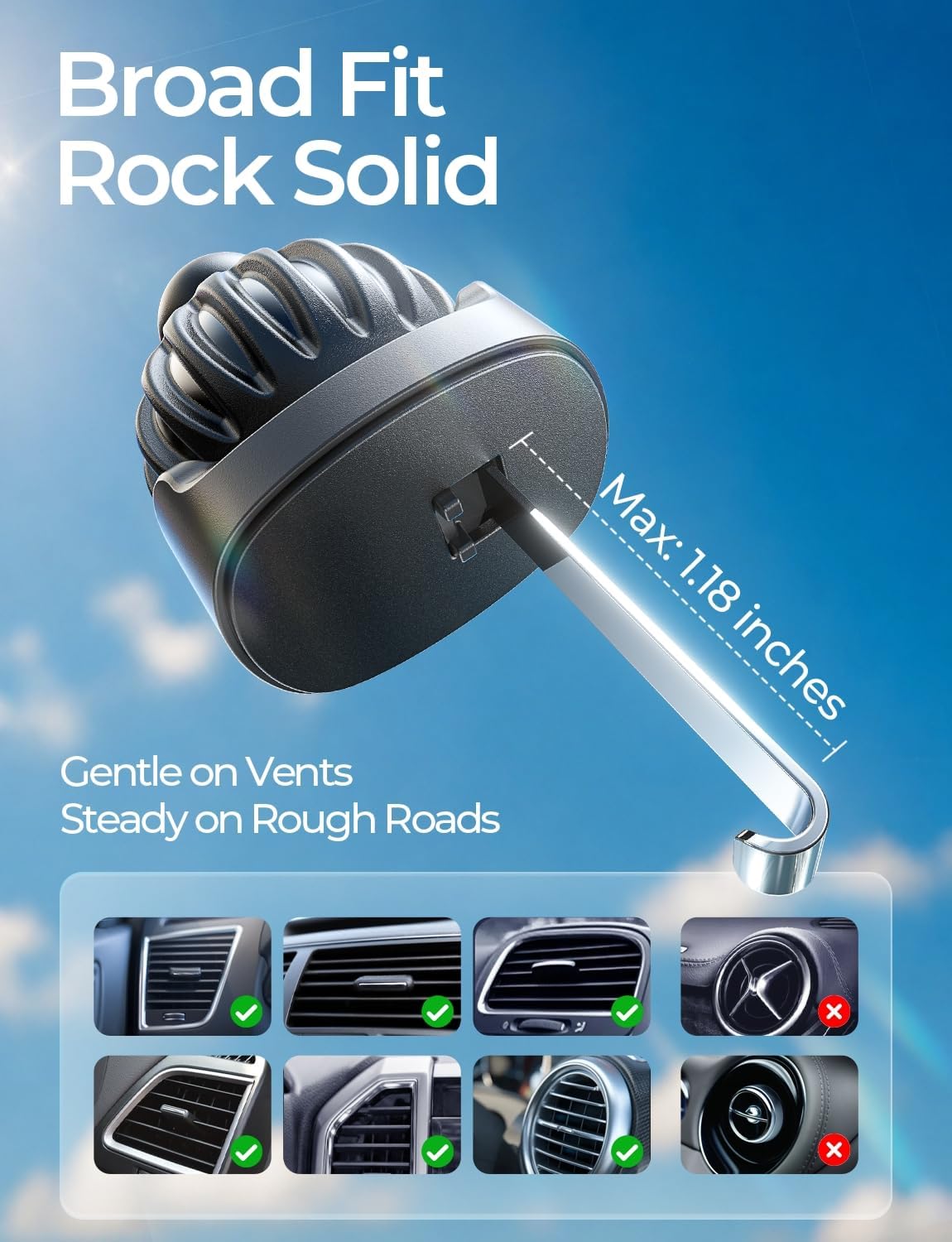 Detalle 2 de LISEN MagSafe Car Mount 2026 for iPhone