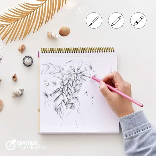 Detalle 2 de Avenue Mandarine GY077C cuaderno espiral 28 páginas 20x20 cm