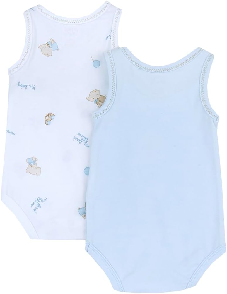 Thumbnail 1 de Chicco Body Bébé sans manches avec ouverture confort et rabat – Lot de 2, coton léger