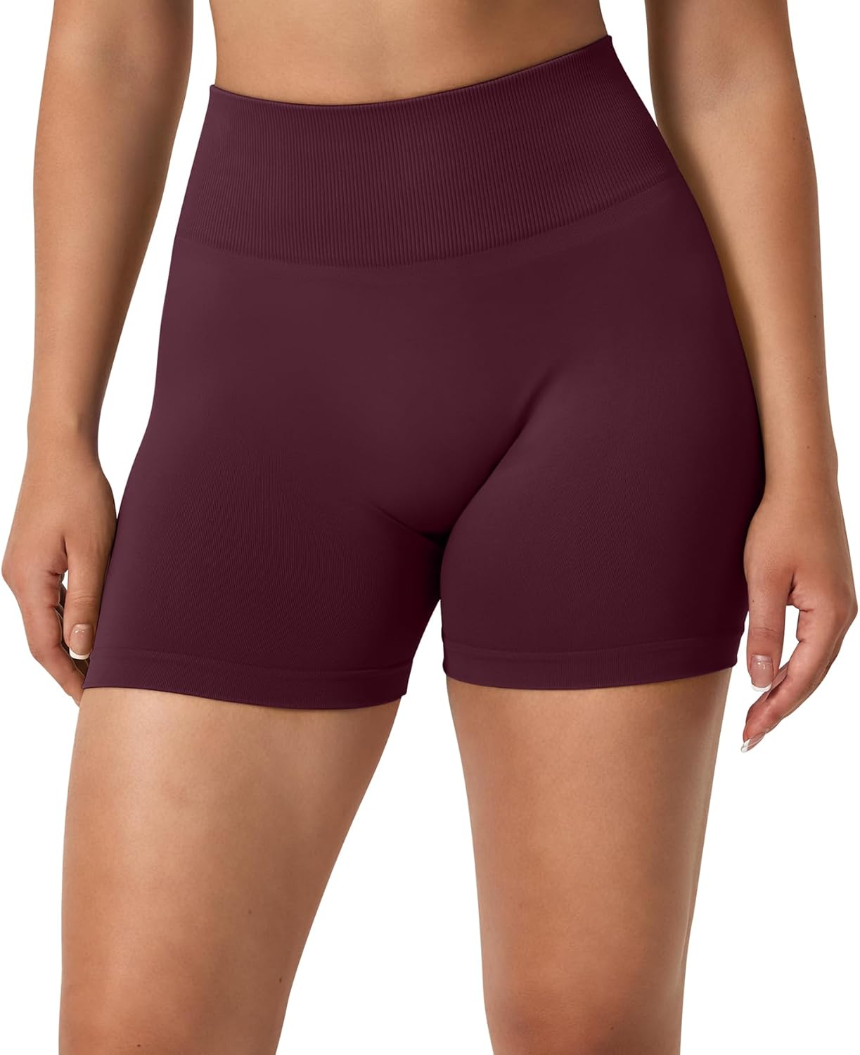 Detalle de TAYOEA Sport Shorts Damen – Scrunch Butt Lift, Seamless Push Up Kurz, Yoga & Fitness