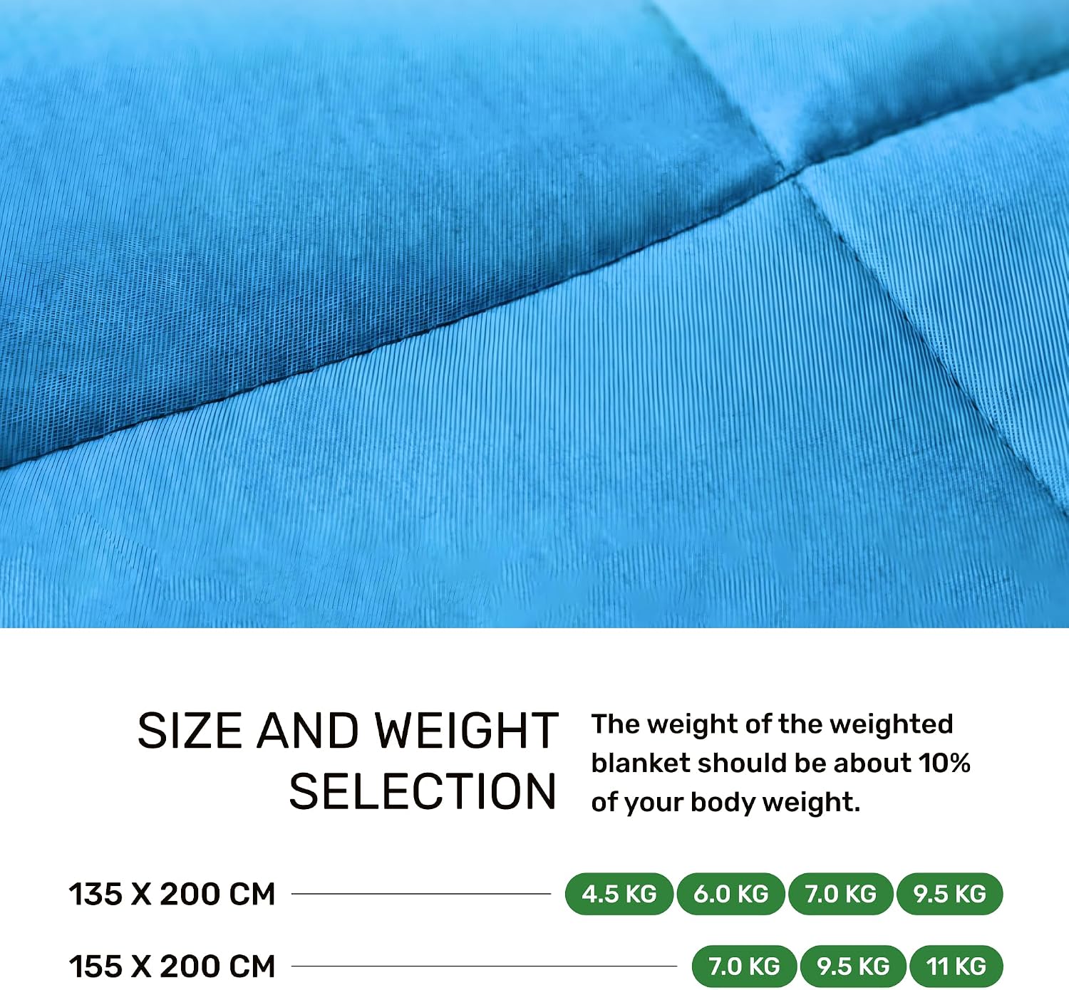 Thumbnail 5 de Dailydream NIVG1010 Weighted Blanket, 135 x 200 cm, 7 kg, Cotton