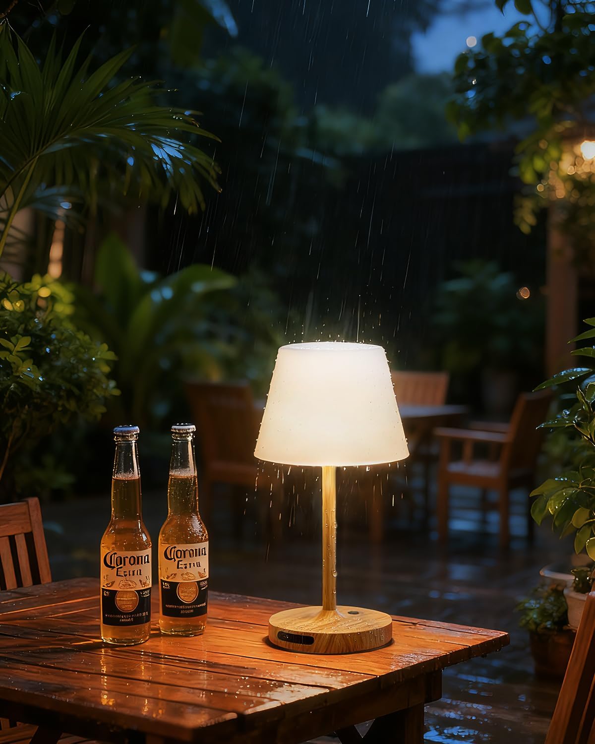 Thumbnail 6 de SAIWEYA Outdoor Waterproof Shower Lamp: 8000mAh Cordless LED Table Lamp with Touch Dimming