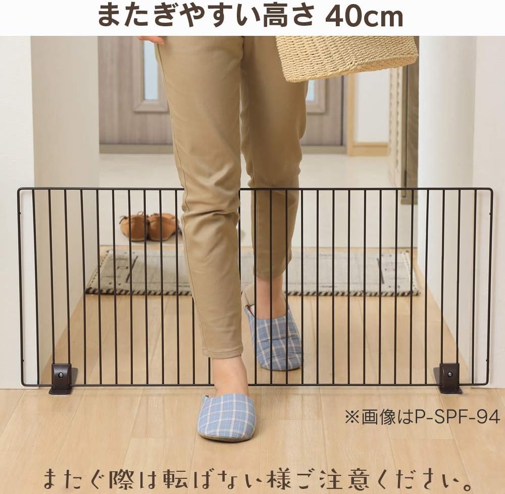 Detalle 1 de アイリスオーヤマ P-SPF-94 ペットフェンス ロータイプ 幅90×高さ40cm ブラウン