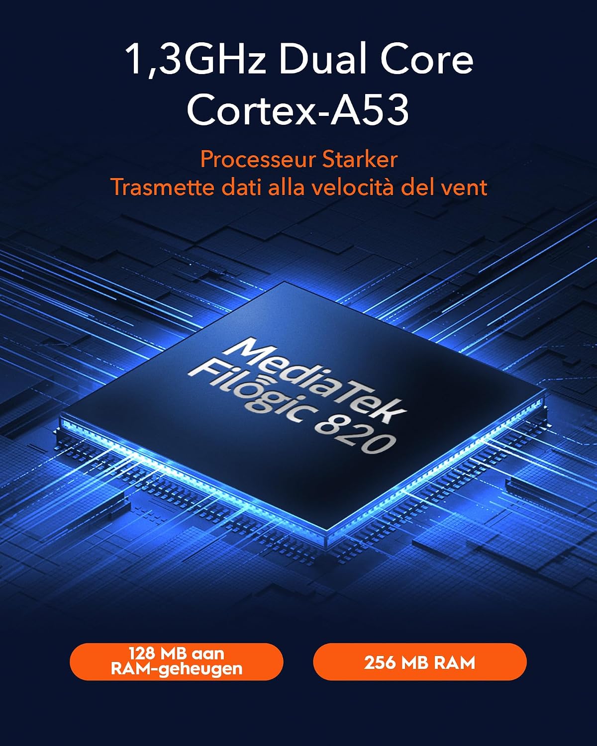 Thumbnail 3 de Cudy WR3000S AX3000 wifi 6-meshrouter met vijf gigabitpoorten en VPN