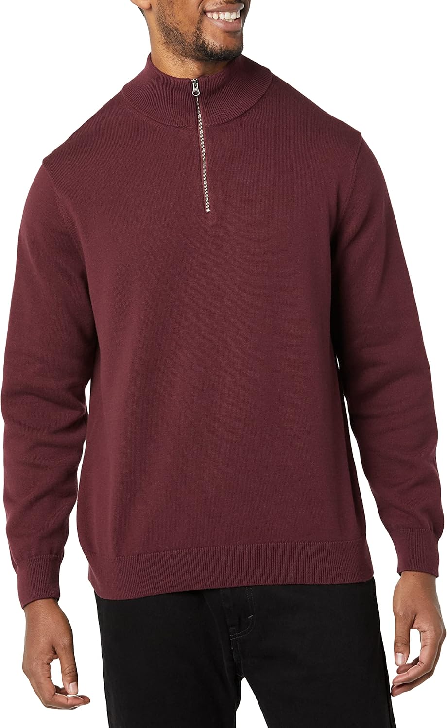 Thumbnail 2 de Amazon Essentials Herren Pullover mit Viertelreißverschluss aus 100% Baumwolle – zuverlässiges Basic-Layering