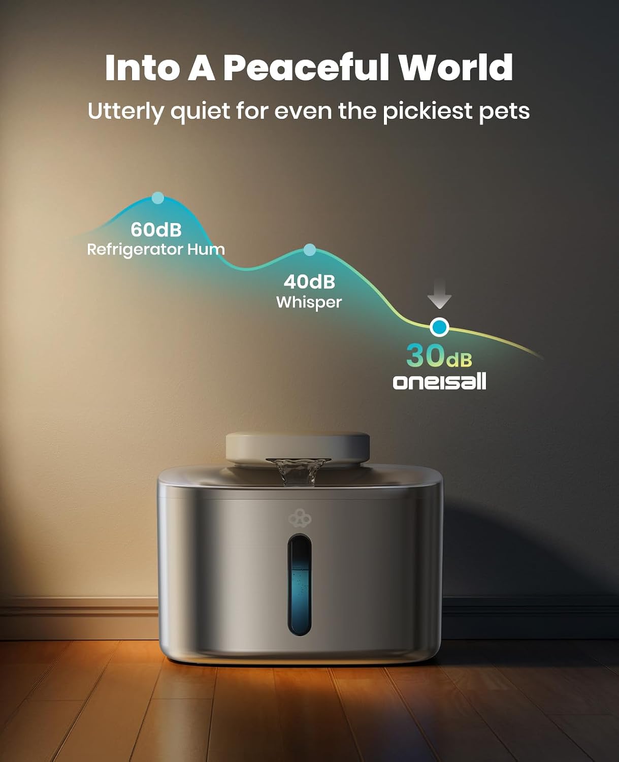 Thumbnail 4 de oneisall Wireless Cat Water Fountain