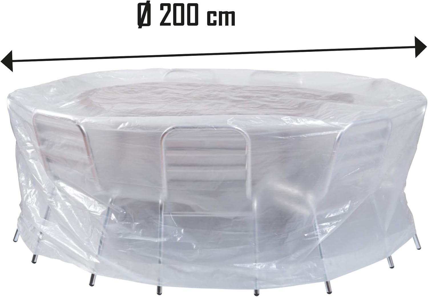 Thumbnail 1 de Copertura per tavolo rotondo Ø 200 cm – stile e protezione universale