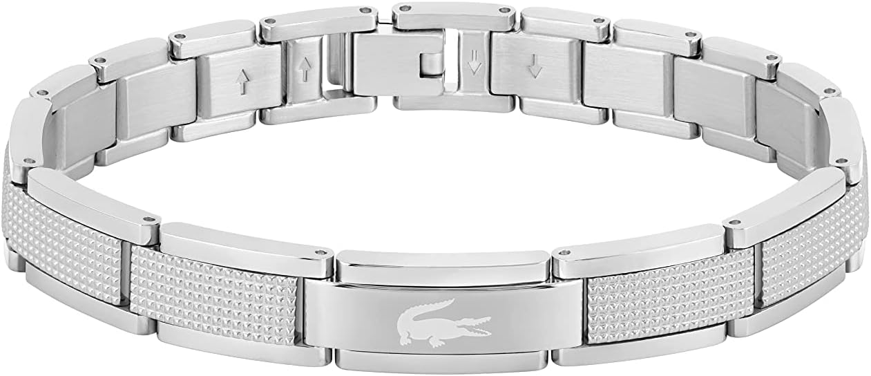 Detalle de Lacoste Bracelet STENCIL acier inoxydable 17 cm