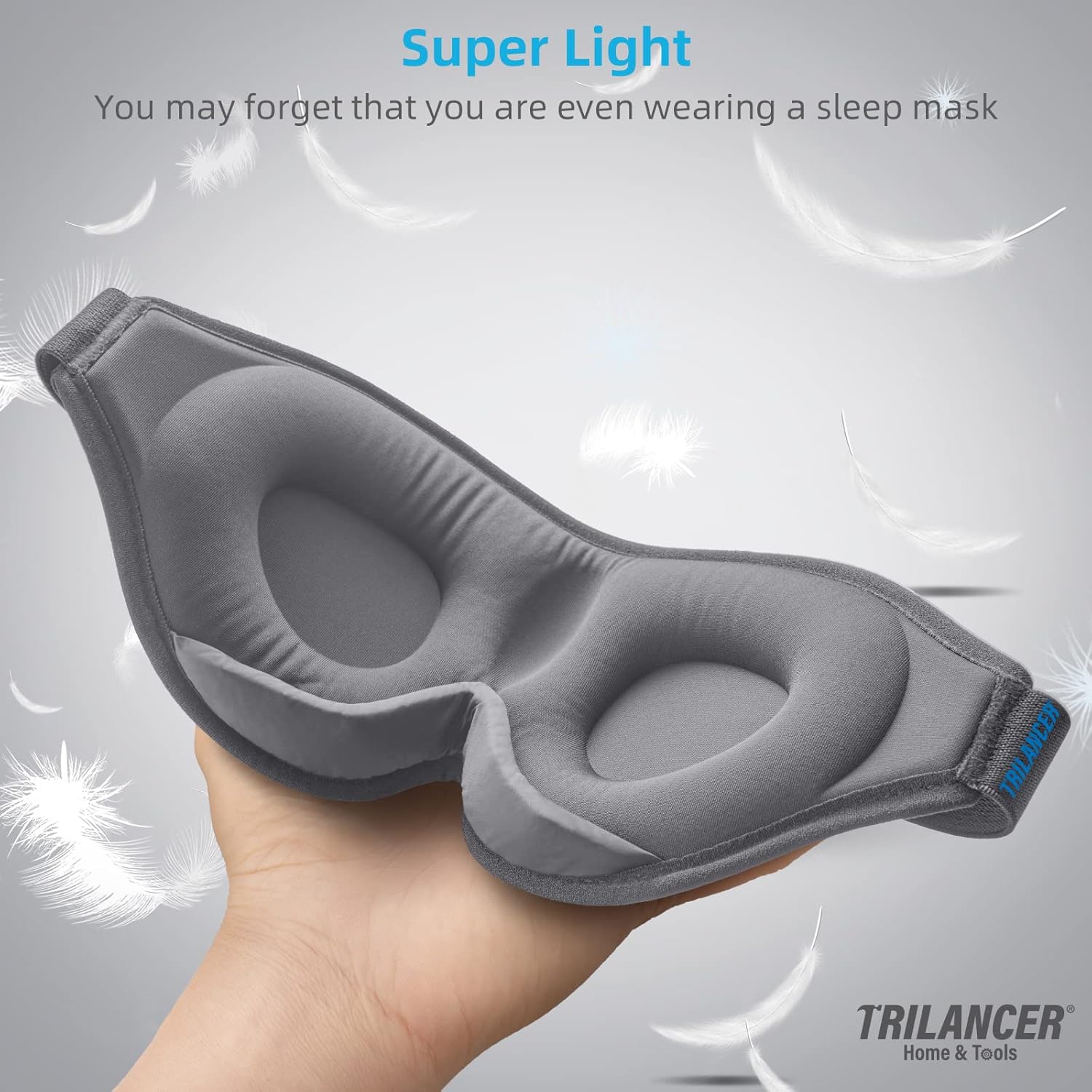 Thumbnail 4 de 2026 innovative light-blocking sleeping mask with earplugs (grey) — adjustable, zero-light leakage comfort