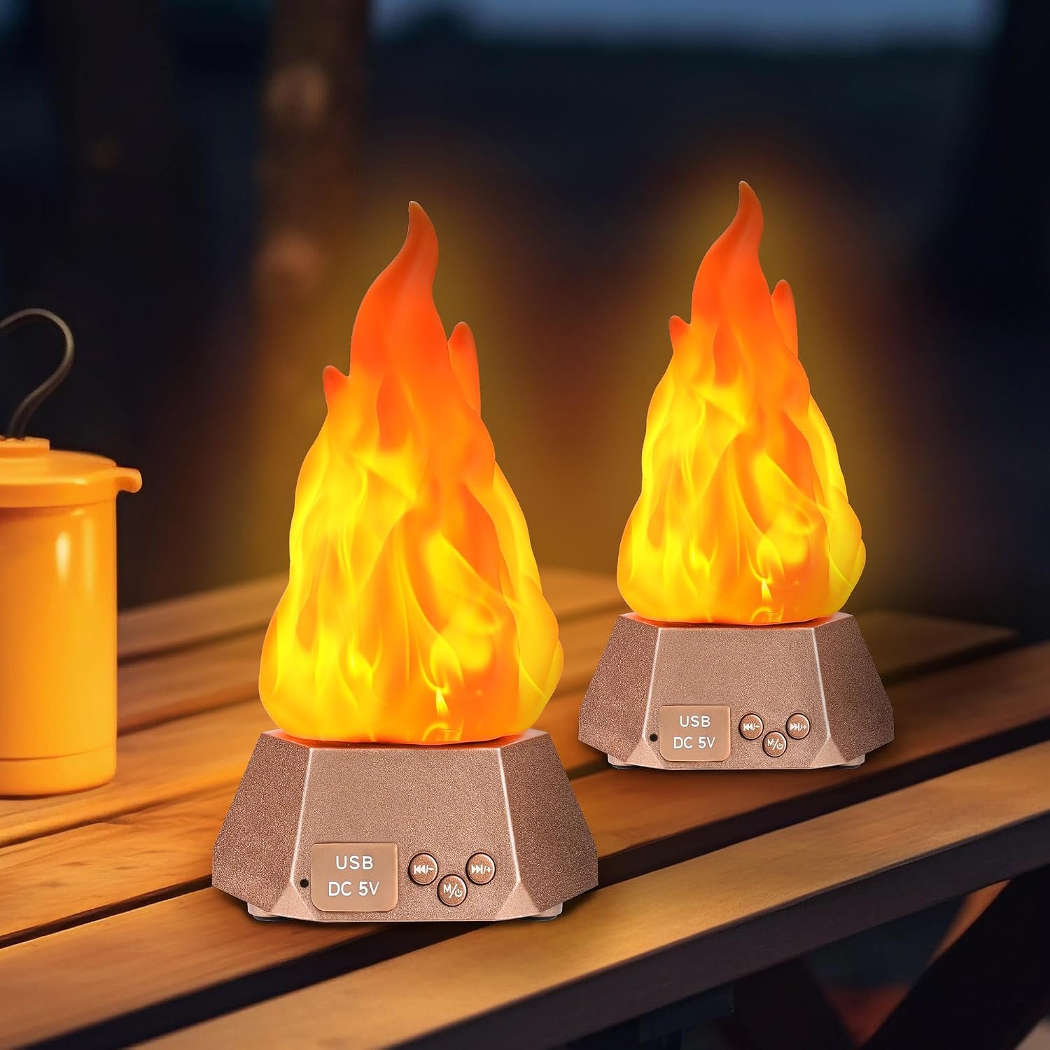 Toodour Outdoor Flame Lights 2-Pack