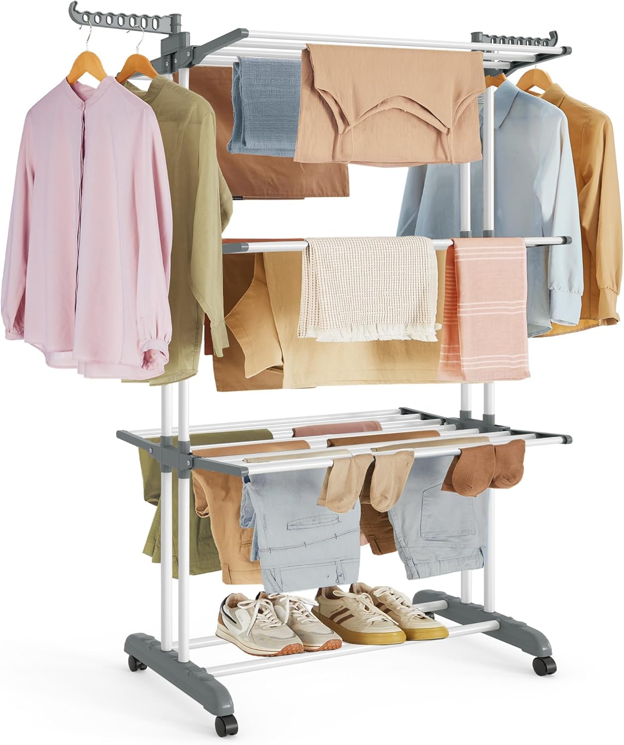 Detalle de SONGMICS LLR701W01 4 Ebenen Wäscheständer