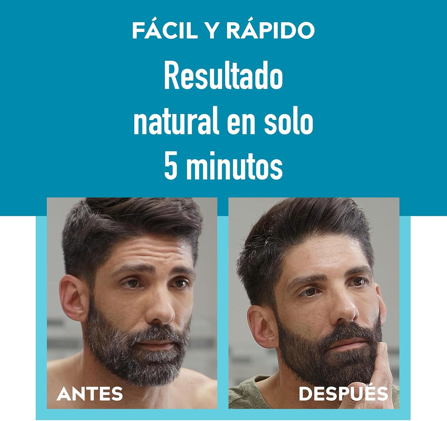 Detalle 2 de Just for Men M-45 Tinte gel para barba 5 min