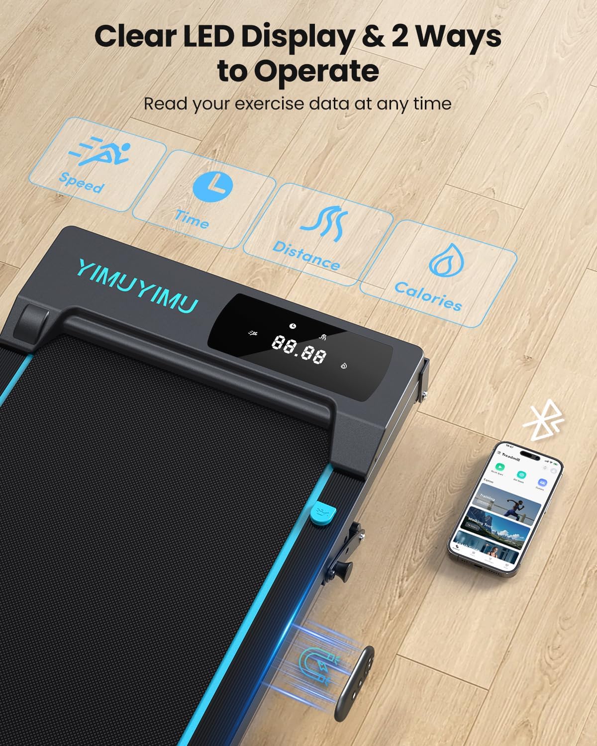 Thumbnail 4 de YIMUYIMU Walking Pad 8% Incline
