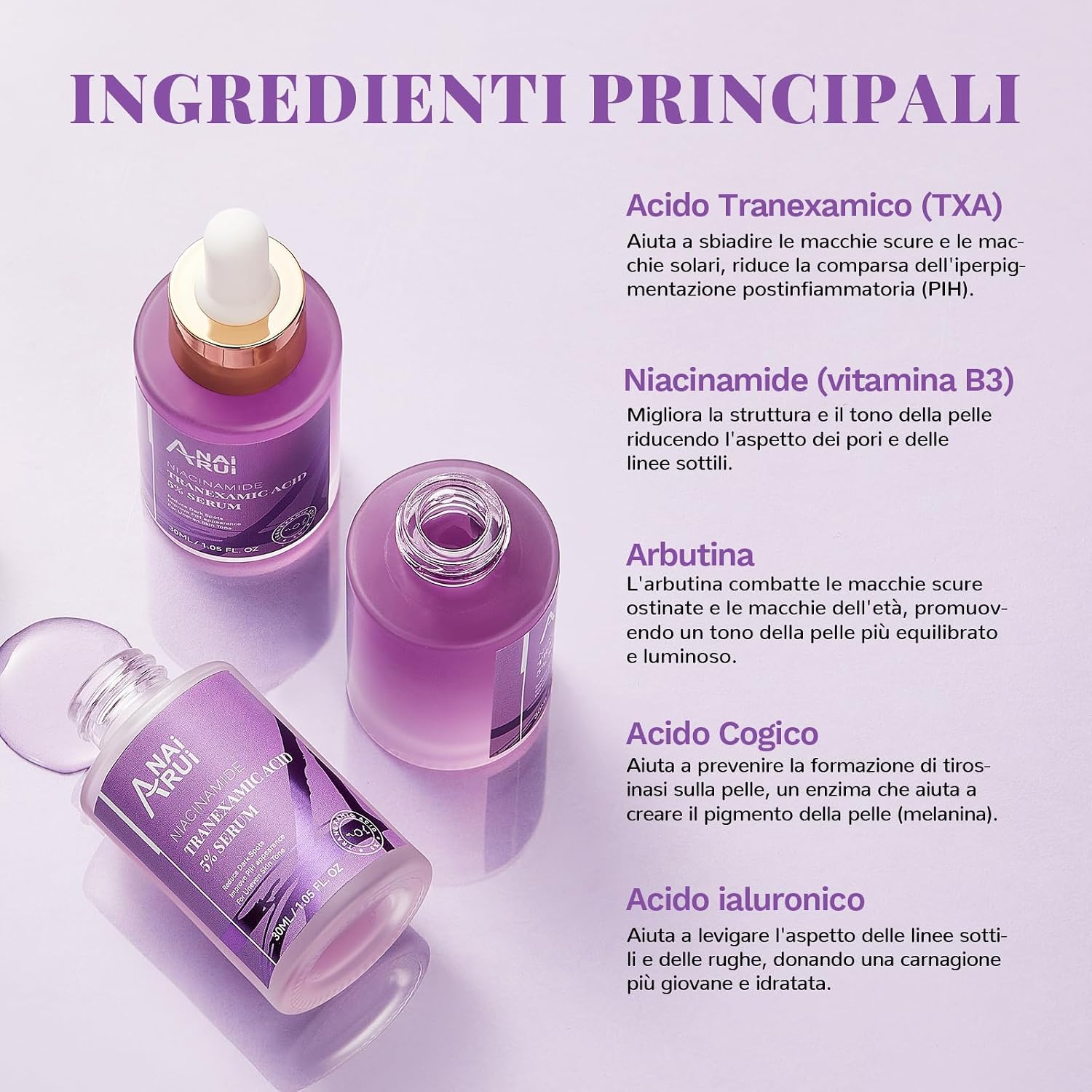 Detalle 2 de ANAiRUi Siero acido tranexamico 30 ml