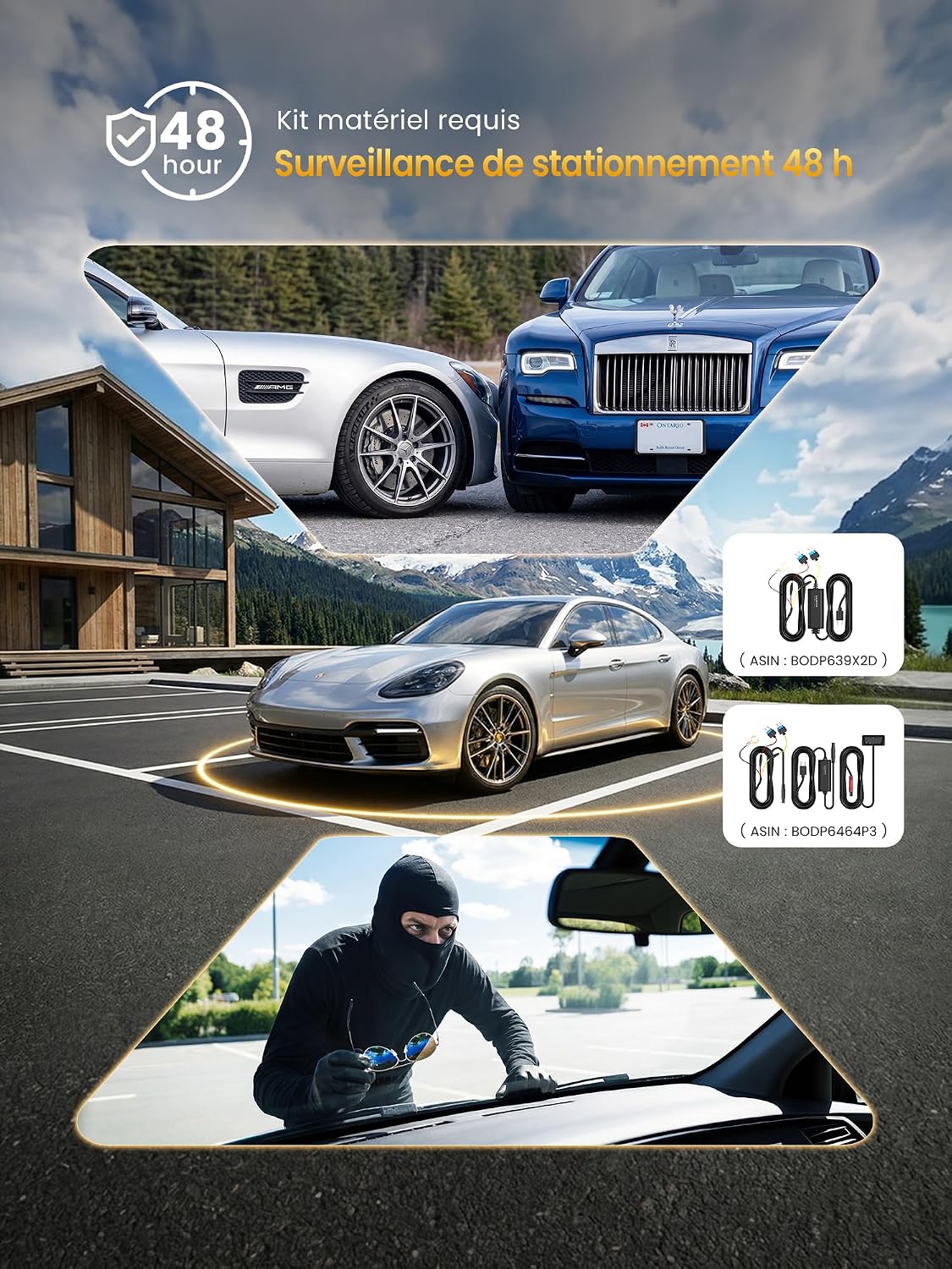 Thumbnail 6 de DDPAI Z50 Pro Dashcam Voiture Avant Arrière : 4K + 1080p, WiFi 6 et Vision Nocturne IA