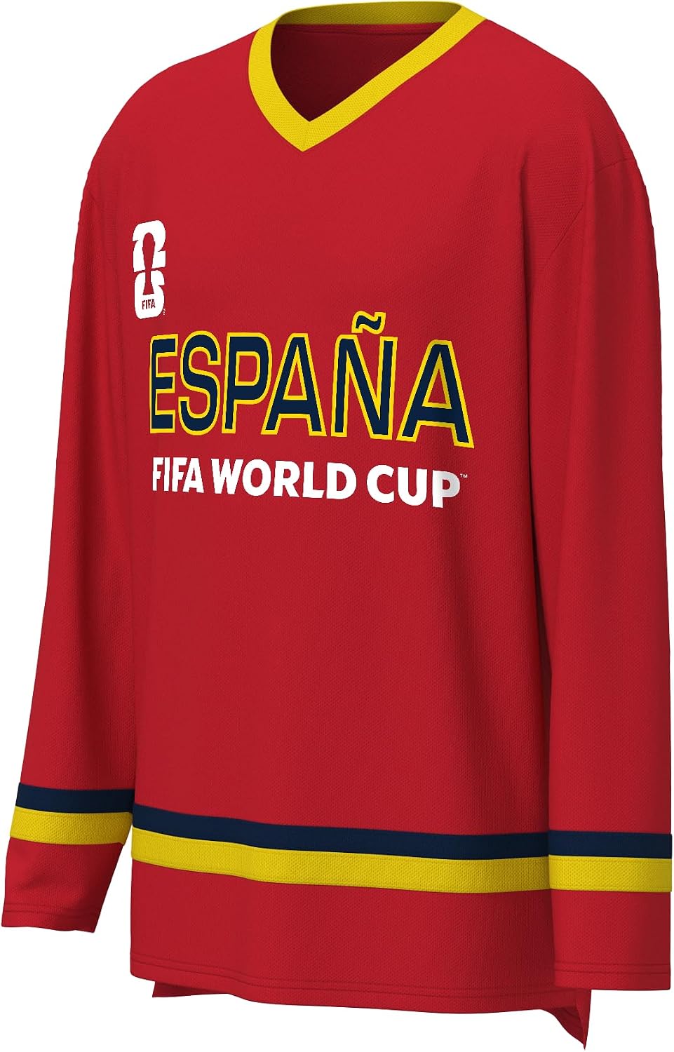 Detalle de Outerstuff FIFA World Cup 2026 Mens Long Sleeve V-Neck Hockey Jersey