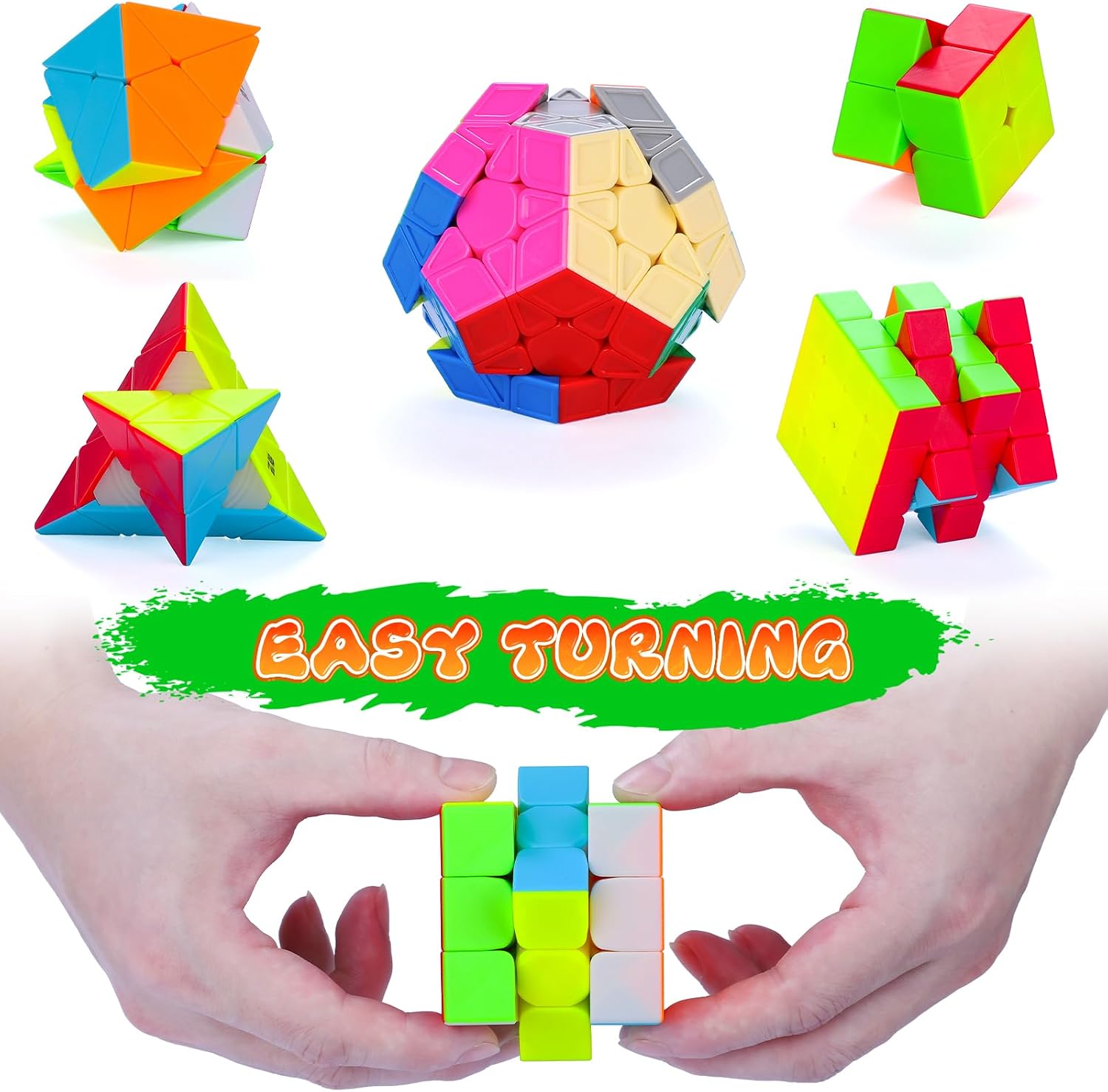 Detalle 2 de SISYS 6 Pack Speed Cube Set rompecabezas 6 piezas