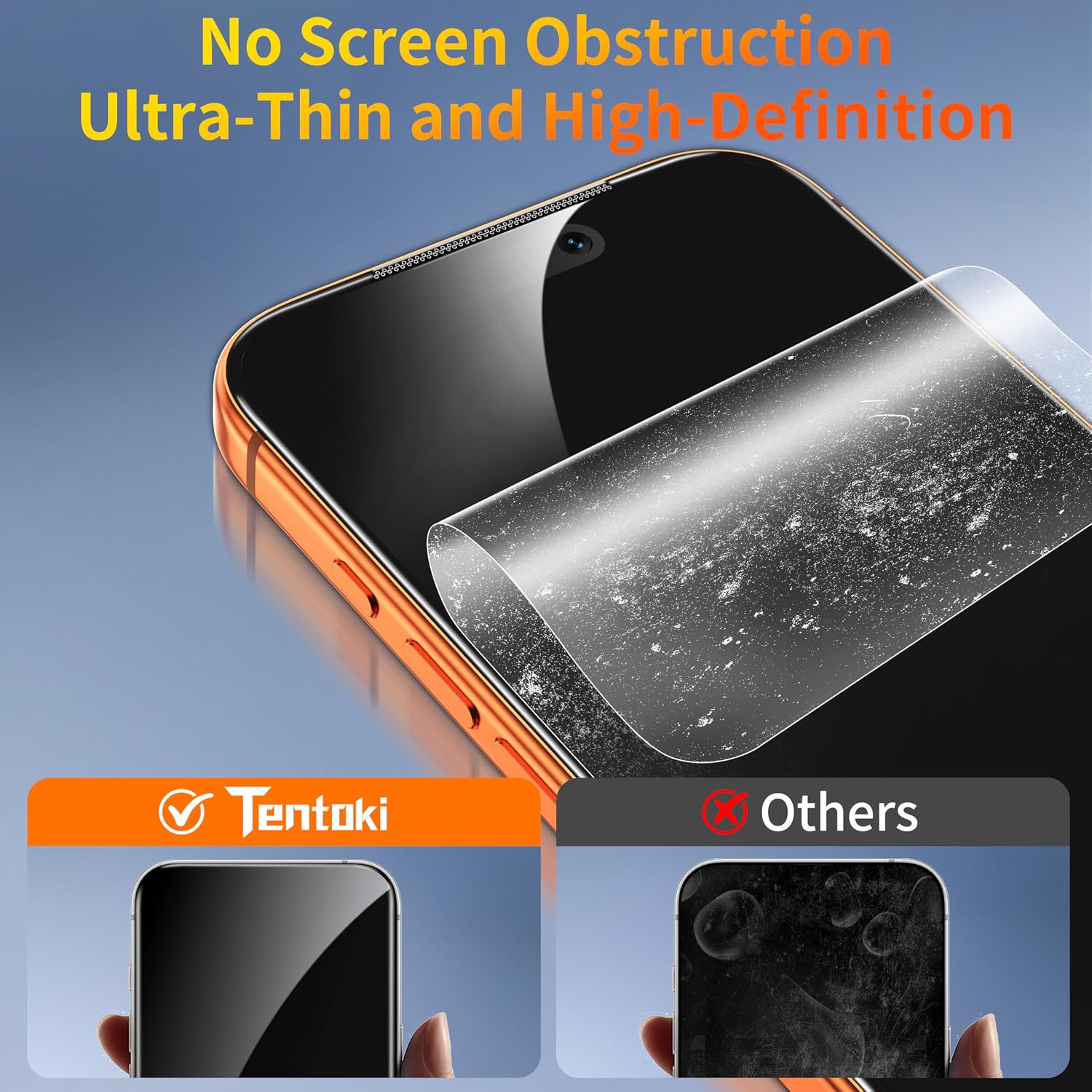 Thumbnail 6 de Tentoki Protector Pantalla Privacidad para iPhone 17 Pro Max 6,9