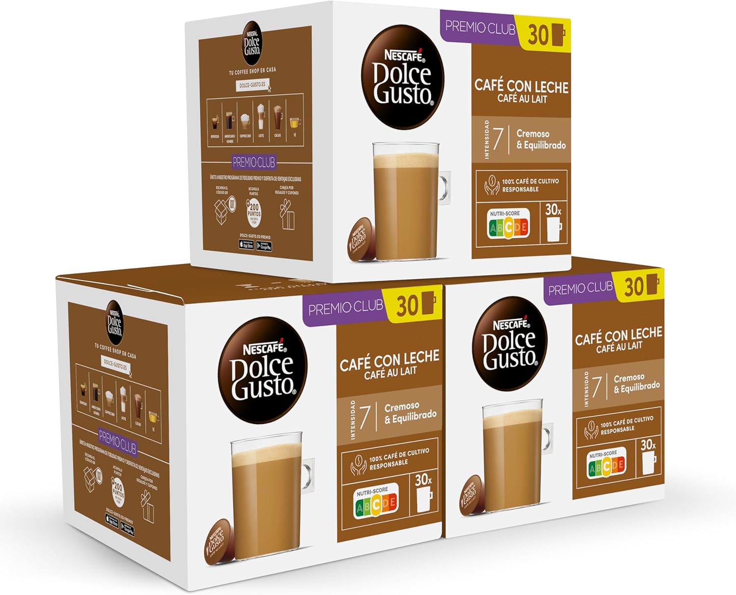 Detalle de NESCAFÉ Dolce Gusto Café con Leche ☕ 90 Cápsulas Originales
