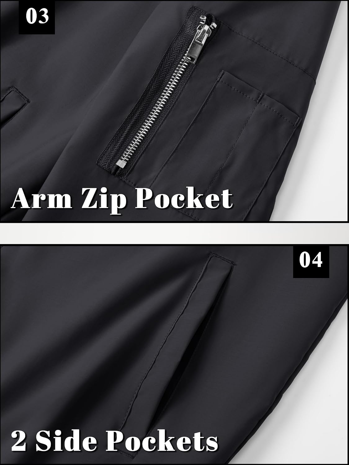 Thumbnail 5 de TACVASEN Bomber Jacket Lightweight 1 Pocket