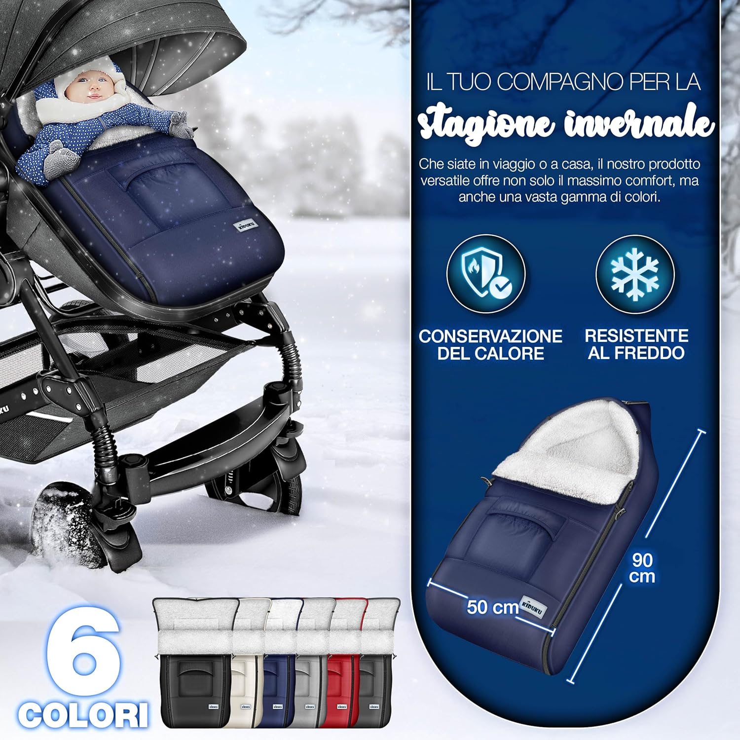 Thumbnail 1 de KIDUKU Sacco Passeggino Universale Invernale