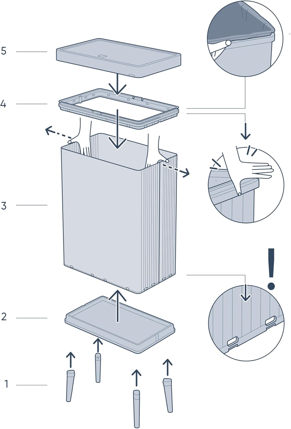 Thumbnail 8 de CURVER Verto - Cubo de basura elegante 54L con tapa 🗑️