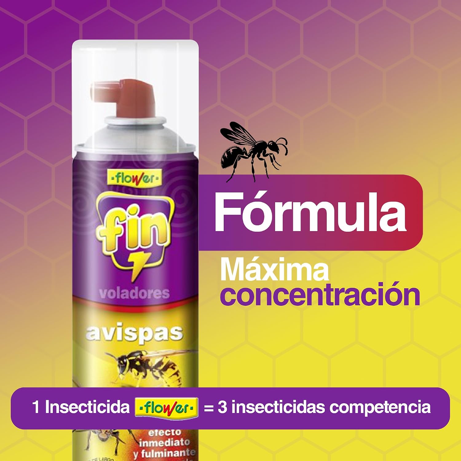 Detalle 2 de Flower Fin Avispas 800 cc insecticida