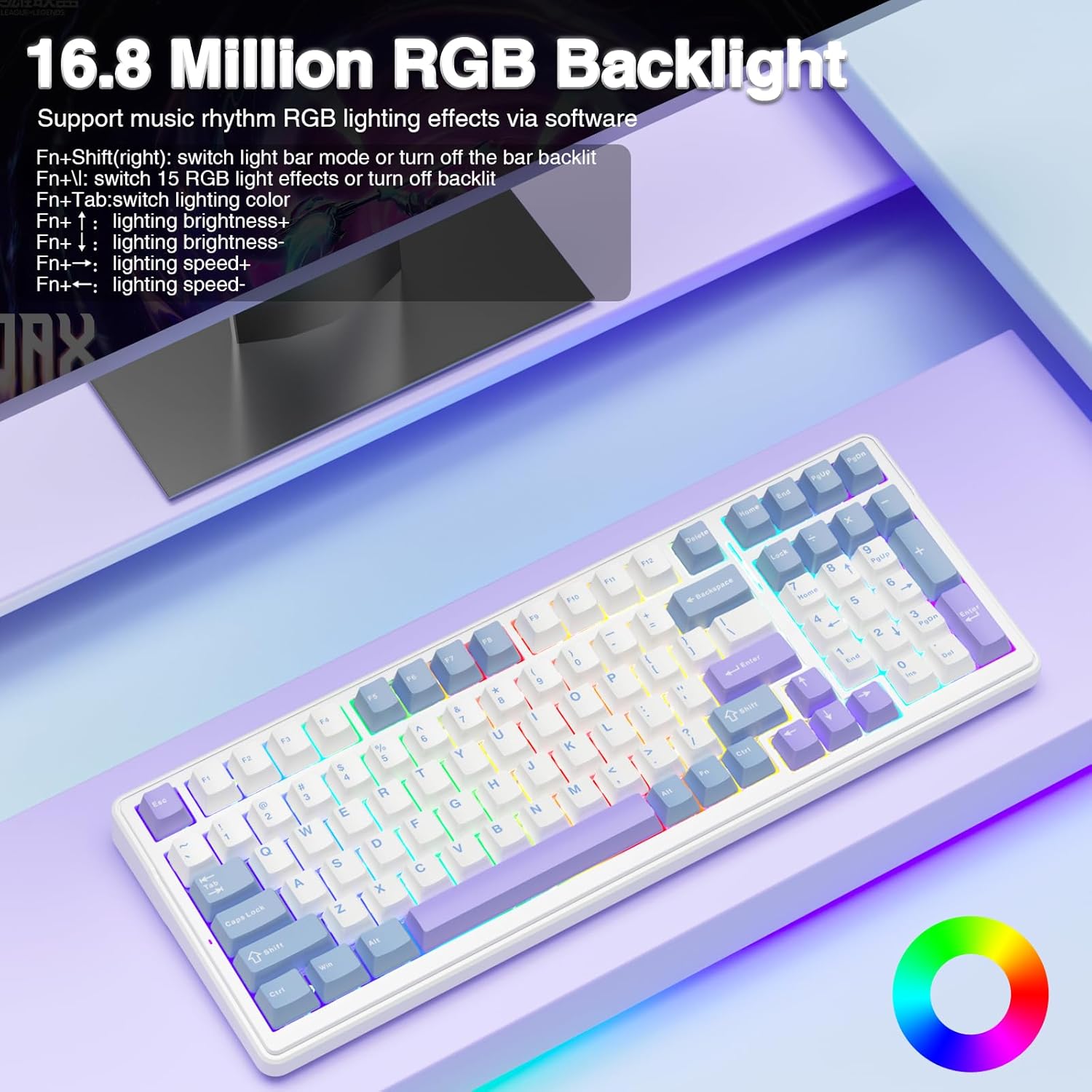 Thumbnail 6 de AULA F99 mechanical gaming keyboard 8000mAh