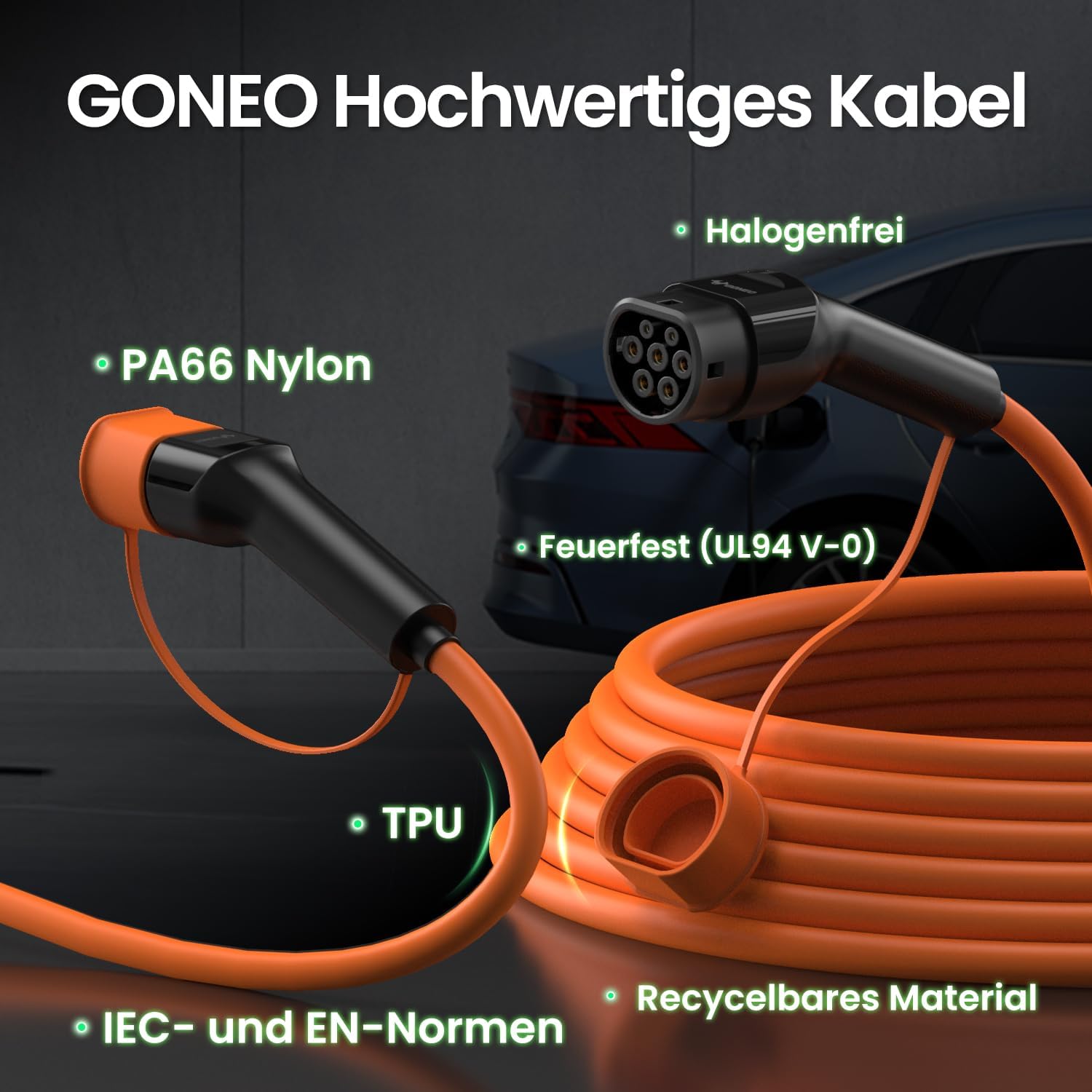 Thumbnail 3 de GONEO Typ 2 Ladekabel 11kW 10m
